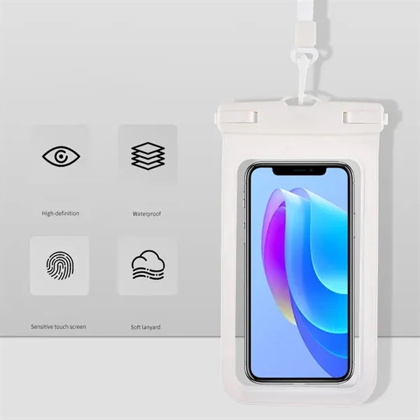 IPX8 Waterproof Phone Pouch PVC Touchscreen Swim Dry Bag - IPX8 Waterproof Phone Pouch PVC Touchscreen Swim Dry Bag - Image 5 of 6