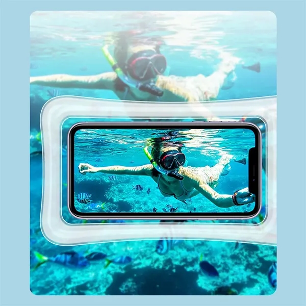 Floating Waterproof Phone Pouch With Airbag Seal IPX8 Rated - Floating Waterproof Phone Pouch With Airbag Seal IPX8 Rated - Image 1 of 5