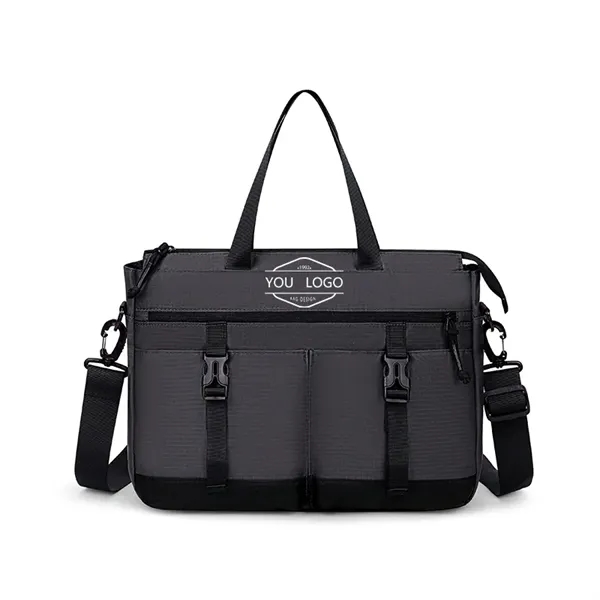 Customization Available Ripstop Oxford Shoulder Laptop Bag - Customization Available Ripstop Oxford Shoulder Laptop Bag - Image 0 of 4