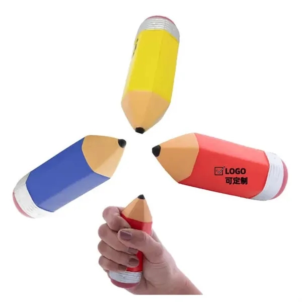 PU Foam Pencil Shape Squeeze Stress Reliever Antistress Ball - PU Foam Pencil Shape Squeeze Stress Reliever Antistress Ball - Image 2 of 2