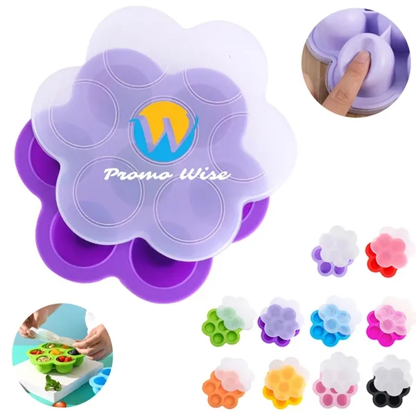 Airtight Lids Silicone Baby Food Storage Containers Ice Tray - Airtight Lids Silicone Baby Food Storage Containers Ice Tray - Image 0 of 13