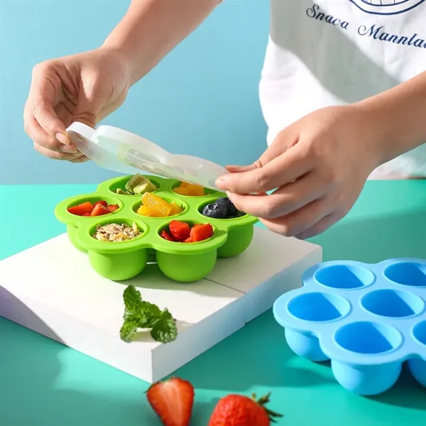 Airtight Lids Silicone Baby Food Storage Containers Ice Tray - Airtight Lids Silicone Baby Food Storage Containers Ice Tray - Image 1 of 13
