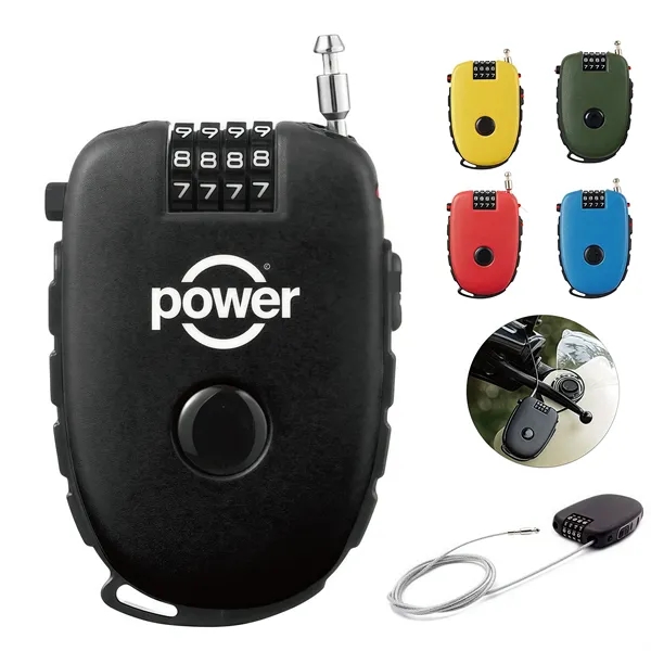 Compact Cable Lock with Resettable Code for Travel Gear - Compact Cable Lock with Resettable Code for Travel Gear - Image 0 of 6