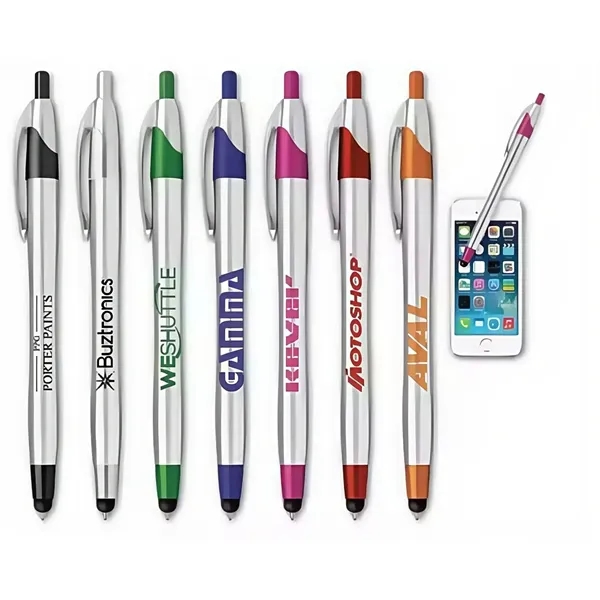 Custom Stylus Ballpoint Pens - Multicolor Writing Tools - Custom Stylus Ballpoint Pens - Multicolor Writing Tools - Image 0 of 2