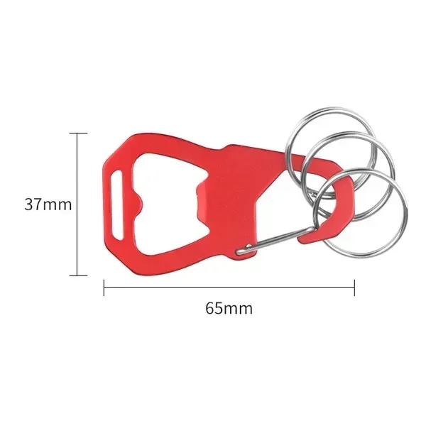 Multi-Function Keychain Opener - Durable Carabiner - Multi-Function Keychain Opener - Durable Carabiner - Image 1 of 12