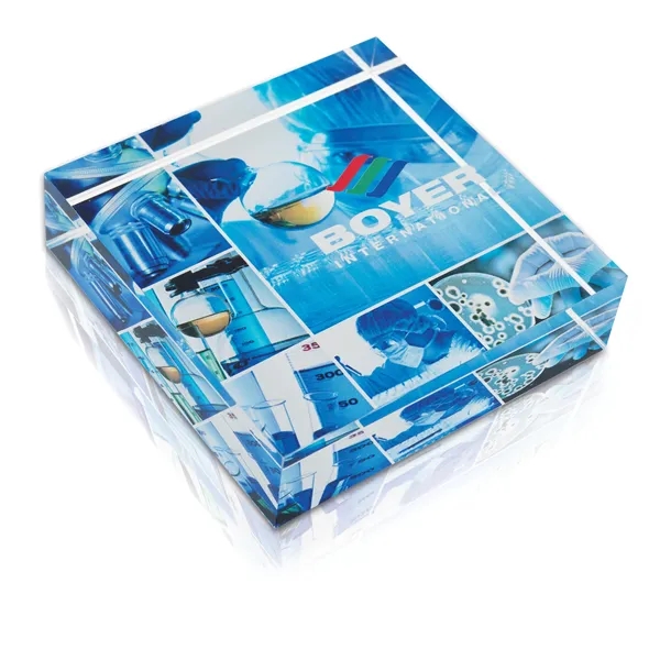 JAFFA® Square Acrylic Paperweight - JAFFA® Square Acrylic Paperweight - Image 1 of 2