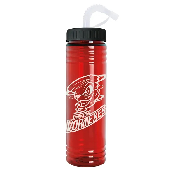 Garyline® Slim Fit Water Bottle With Straw Lid - 24 oz. - Garyline® Slim Fit Water Bottle With Straw Lid - 24 oz. - Image 20 of 27
