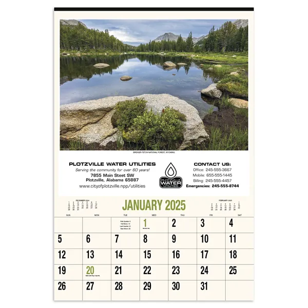 Products Scenic America® Executive-White Ad Calendar - Products Scenic America® Executive-White Ad Calendar - Image 0 of 1