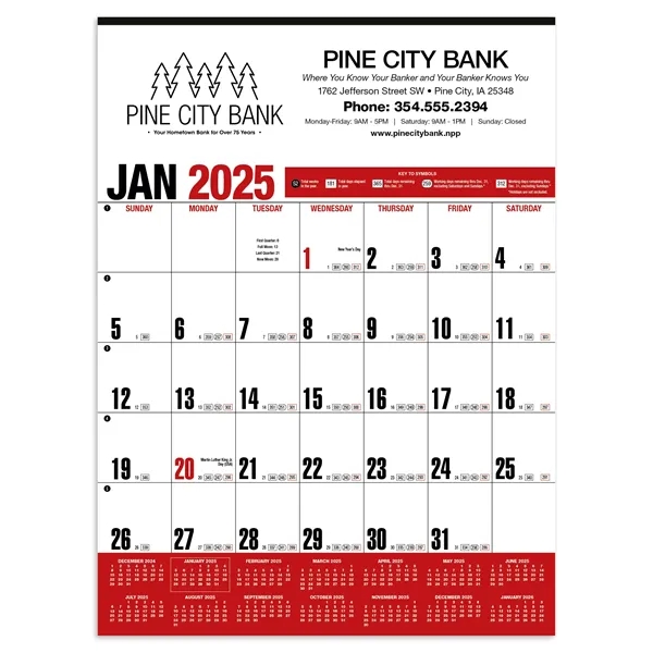 Products Yearly Record® Red Calendar - Products Yearly Record® Red Calendar - Image 0 of 1