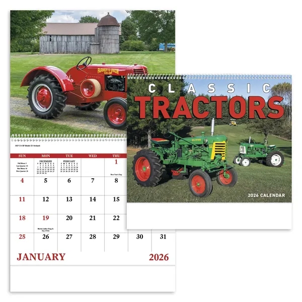 Good Value™ Classic Tractor - Spiral Calendar - Good Value™ Classic Tractor - Spiral Calendar - Image 2 of 2