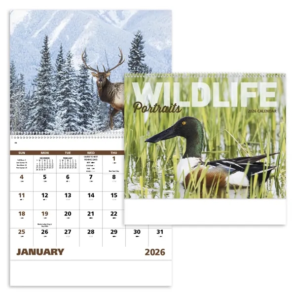 Good Value™ Wildlife Portraits - Spiral Calendar - Good Value™ Wildlife Portraits - Spiral Calendar - Image 2 of 2