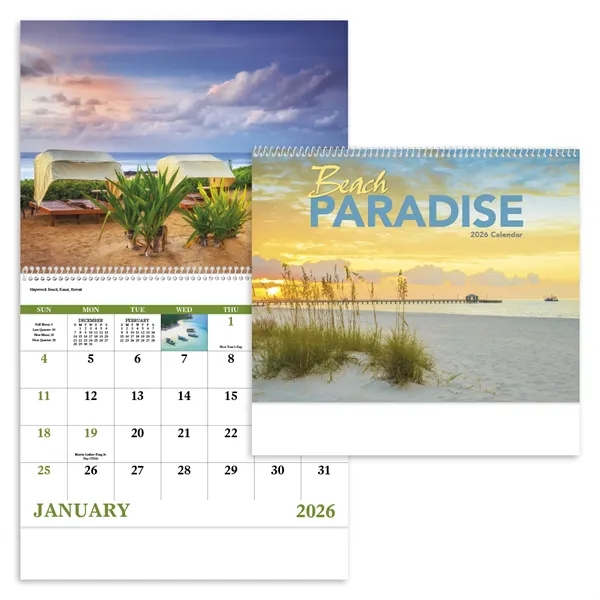 Good Value™ Beach Paradise - Spiral Calendar - Good Value™ Beach Paradise - Spiral Calendar - Image 2 of 2