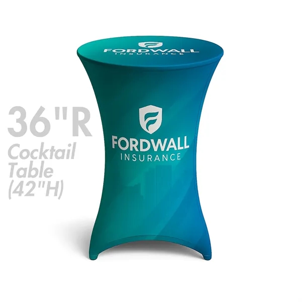 36" Round x 42"H Spandex Stretch Cocktail Table Cover - 36" Round x 42"H Spandex Stretch Cocktail Table Cover - Image 0 of 1