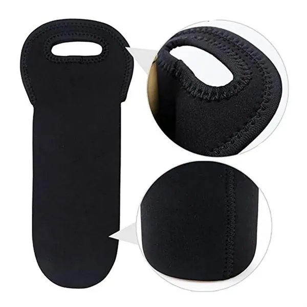 Insulated Neoprene Wine Bottle Carrier Sleeve - Insulated Neoprene Wine Bottle Carrier Sleeve - Image 3 of 5