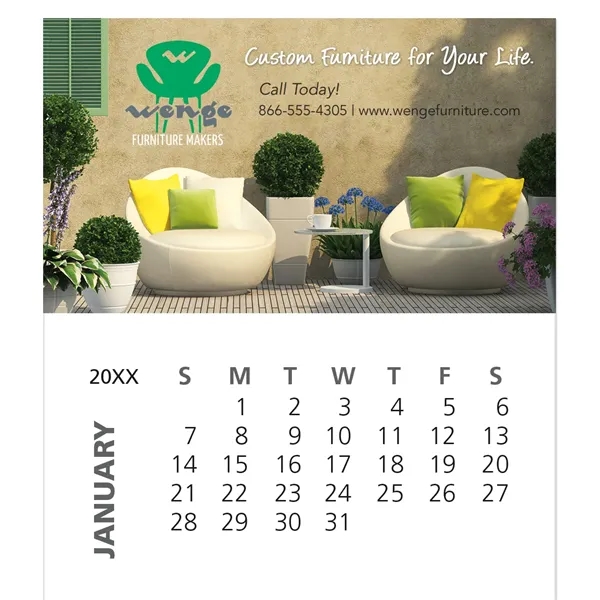 Good Value™ Business Card Magnet with 12-Sheet Calendar - Good Value™ Business Card Magnet with 12-Sheet Calendar - Image 2 of 2
