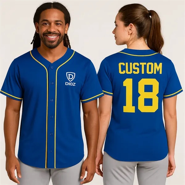 DG38 Baseball Button-Up Jersey - DG38 Baseball Button-Up Jersey - Image 0 of 1
