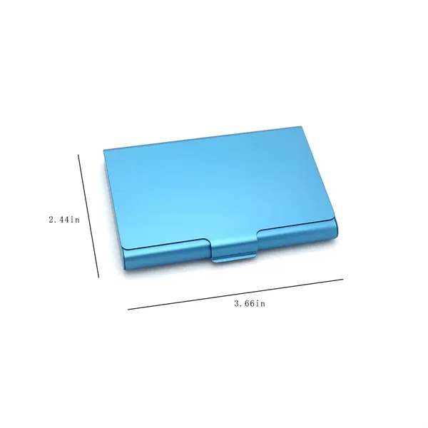 Aluminium Alloy Business Card Case With Interior Lining - Aluminium Alloy Business Card Case With Interior Lining - Image 1 of 4