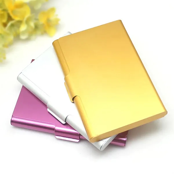 Aluminium Alloy Business Card Case With Interior Lining - Aluminium Alloy Business Card Case With Interior Lining - Image 3 of 4