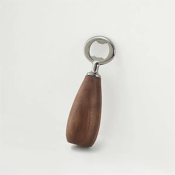 Kitchen Bar Home Restaurant Wood Handle Handheld Beer Opener - Kitchen Bar Home Restaurant Wood Handle Handheld Beer Opener - Image 3 of 3