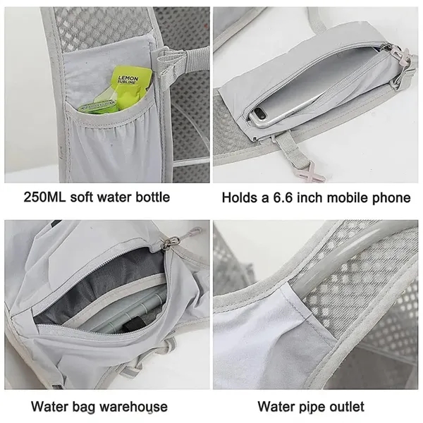 1.5L Outdoor Sports Water Bag Lightweight Running Backpack - 1.5L Outdoor Sports Water Bag Lightweight Running Backpack - Image 3 of 4