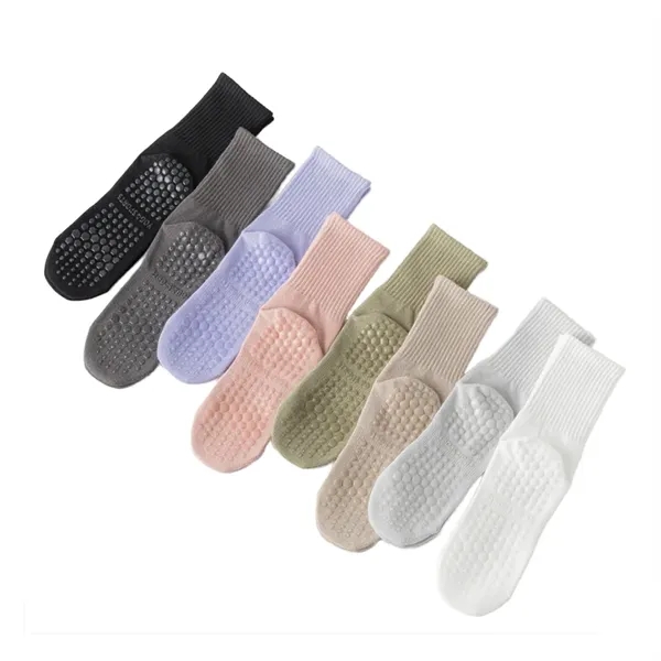 Breathable Comfortable Cotton Non-Slip Yoga Socks - Breathable Comfortable Cotton Non-Slip Yoga Socks - Image 2 of 2