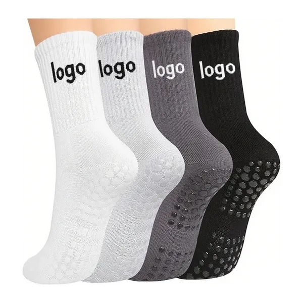 Breathable Comfortable Cotton Non-Slip Yoga Socks - Breathable Comfortable Cotton Non-Slip Yoga Socks - Image 0 of 2