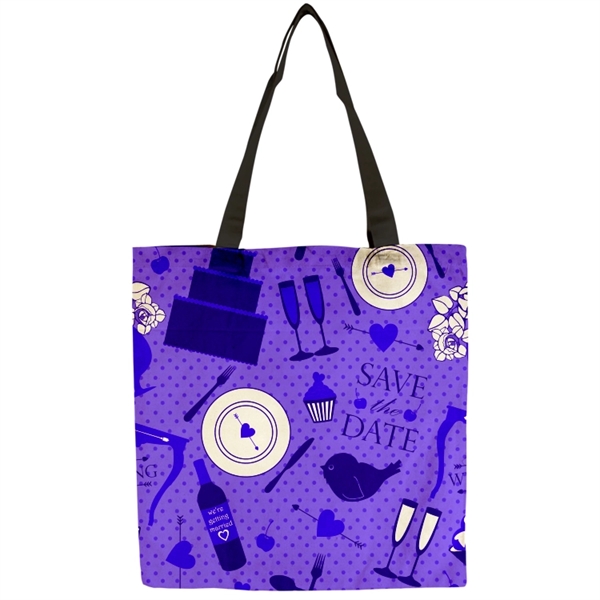 Flat Vibrant 9oz Cotton Canvas Tote Bag - Flat Vibrant 9oz Cotton Canvas Tote Bag - Image 12 of 15