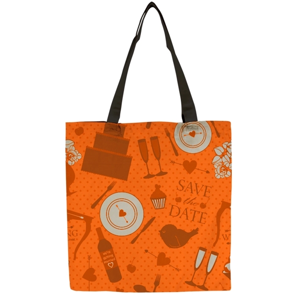 Flat Vibrant 9oz Cotton Canvas Tote Bag - Flat Vibrant 9oz Cotton Canvas Tote Bag - Image 3 of 15