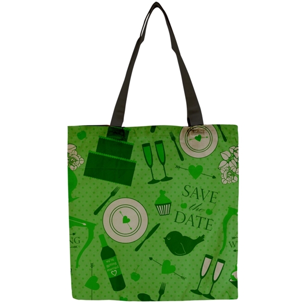 Flat Vibrant 9oz Cotton Canvas Tote Bag - Flat Vibrant 9oz Cotton Canvas Tote Bag - Image 5 of 15
