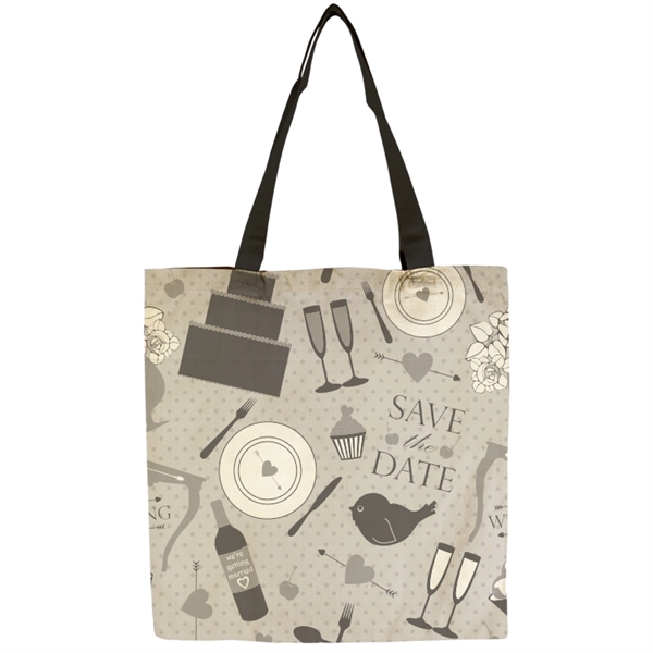 Flat Vibrant 9oz Cotton Canvas Tote Bag - Flat Vibrant 9oz Cotton Canvas Tote Bag - Image 6 of 15