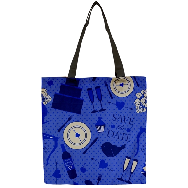 Flat Vibrant 9oz Cotton Canvas Tote Bag - Flat Vibrant 9oz Cotton Canvas Tote Bag - Image 8 of 15