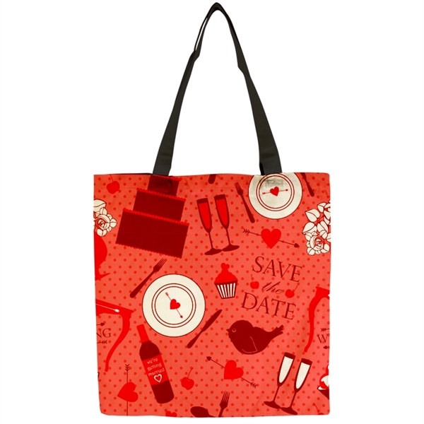 Flat Vibrant 9oz Cotton Canvas Tote Bag - Flat Vibrant 9oz Cotton Canvas Tote Bag - Image 14 of 15