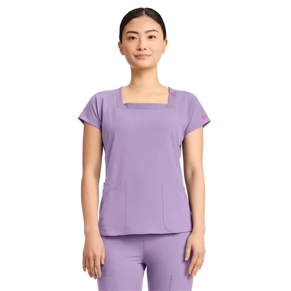 Med Couture - MC AMP - Women's 3-Pocket Square Neck Scrub... - Med Couture - MC AMP - Women's 3-Pocket Square Neck Scrub... - Image 5 of 17