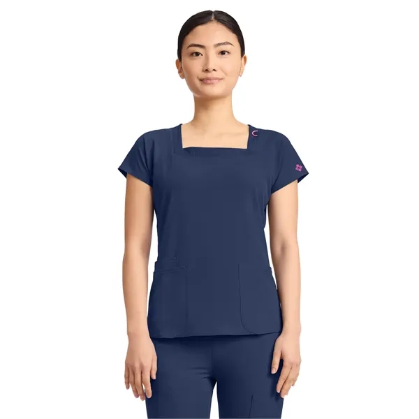 Med Couture - MC AMP - Women's 3-Pocket Square Neck Scrub... - Med Couture - MC AMP - Women's 3-Pocket Square Neck Scrub... - Image 7 of 17