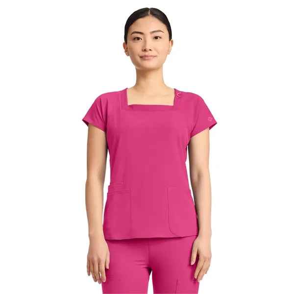 Med Couture - MC AMP - Women's 3-Pocket Square Neck Scrub... - Med Couture - MC AMP - Women's 3-Pocket Square Neck Scrub... - Image 11 of 17