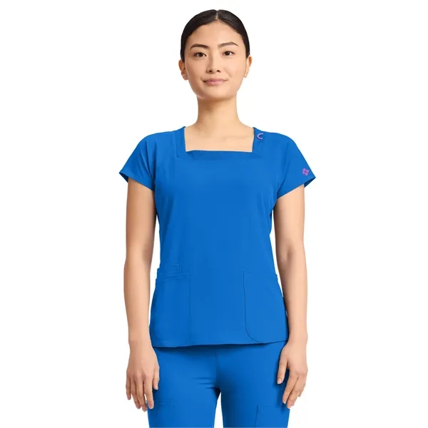 Med Couture - MC AMP - Women's 3-Pocket Square Neck Scrub... - Med Couture - MC AMP - Women's 3-Pocket Square Neck Scrub... - Image 13 of 17