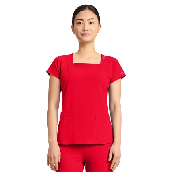 Med Couture - MC AMP - Women's 3-Pocket Square Neck Scrub... - Med Couture - MC AMP - Women's 3-Pocket Square Neck Scrub... - Image 15 of 17