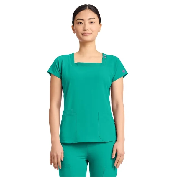 Med Couture - MC AMP - Women's 3-Pocket Square Neck Scrub... - Med Couture - MC AMP - Women's 3-Pocket Square Neck Scrub... - Image 17 of 17