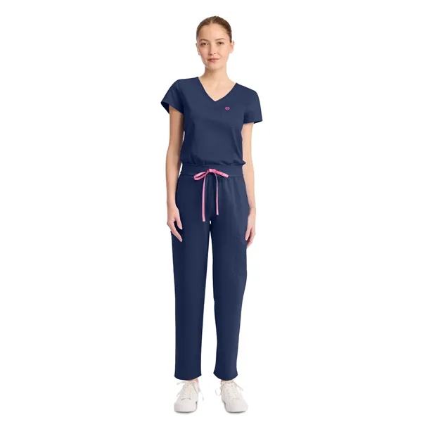 Med Couture - MC AMP KNIT - Women's 5-Pocket V-Neck Jumpsuit - Med Couture - MC AMP KNIT - Women's 5-Pocket V-Neck Jumpsuit - Image 5 of 7
