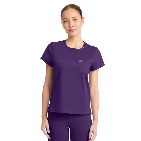 Med Couture - MC AMP KNIT - Women's 2-Pocket Crew Neck Tee - Med Couture - MC AMP KNIT - Women's 2-Pocket Crew Neck Tee - Image 3 of 11