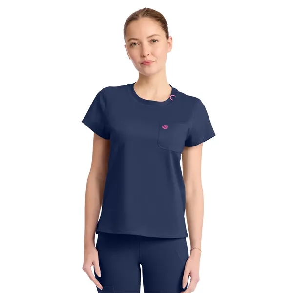 Med Couture - MC AMP KNIT - Women's 2-Pocket Crew Neck Tee - Med Couture - MC AMP KNIT - Women's 2-Pocket Crew Neck Tee - Image 5 of 11