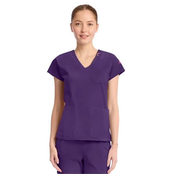 Med Couture - MC AMP KNIT - Women's 3-Pocket V-Neck Top - Med Couture - MC AMP KNIT - Women's 3-Pocket V-Neck Top - Image 3 of 11