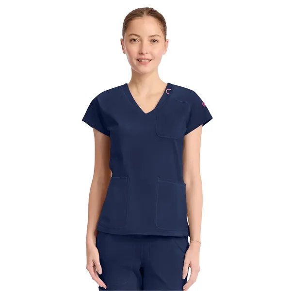 Med Couture - MC AMP KNIT - Women's 3-Pocket V-Neck Top - Med Couture - MC AMP KNIT - Women's 3-Pocket V-Neck Top - Image 5 of 11