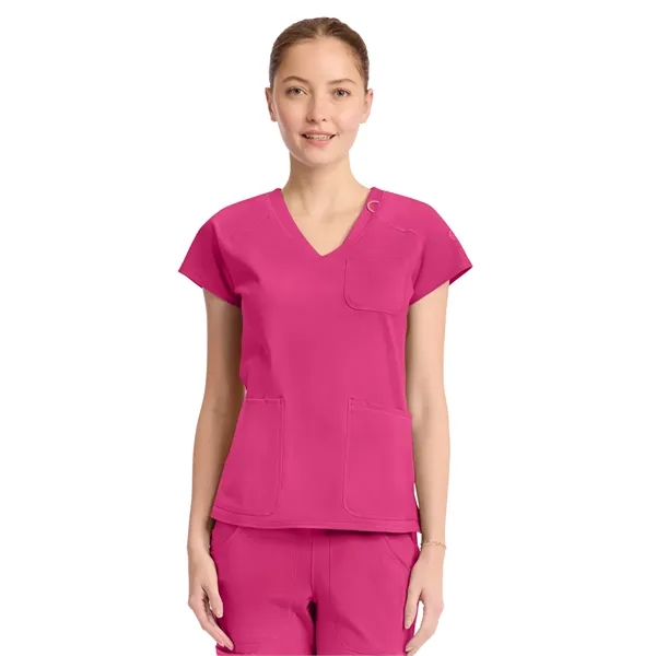 Med Couture - MC AMP KNIT - Women's 3-Pocket V-Neck Top - Med Couture - MC AMP KNIT - Women's 3-Pocket V-Neck Top - Image 9 of 11