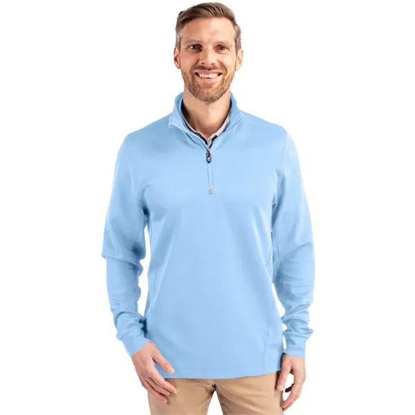Cutter & Buck Traverse Stretch Eco Quarter Zip Mens Pullover - Cutter & Buck Traverse Stretch Eco Quarter Zip Mens Pullover - Image 25 of 25