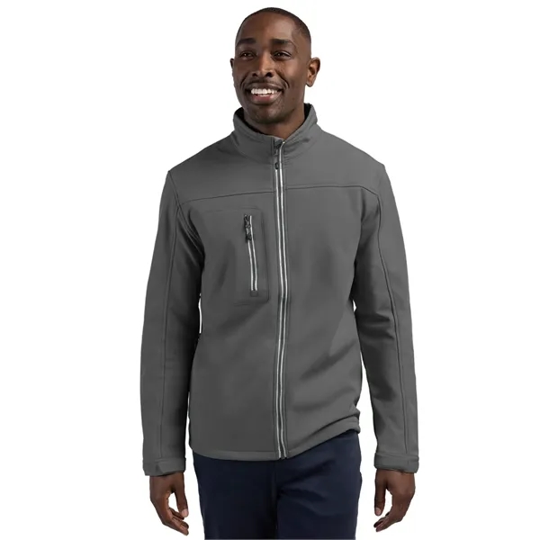 Clique Telemark Eco Stretch Softshell Full Zip Mens Jacket - Clique Telemark Eco Stretch Softshell Full Zip Mens Jacket - Image 7 of 9