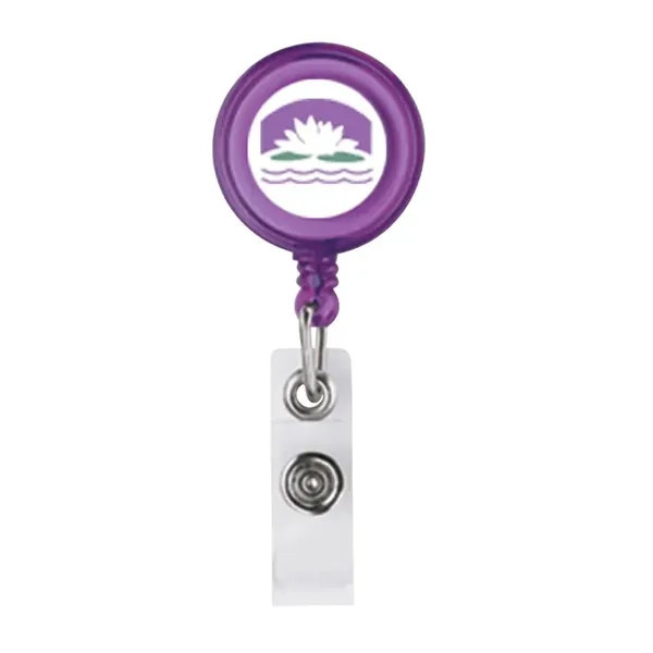 Delfino Badge Holder with Crocodile Clip - Delfino Badge Holder with Crocodile Clip - Image 4 of 6
