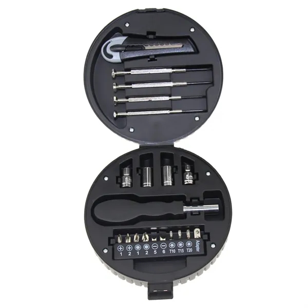 20-Piece Mini Tool Kit in Tire-Shaped Case - 20-Piece Mini Tool Kit in Tire-Shaped Case - Image 3 of 3