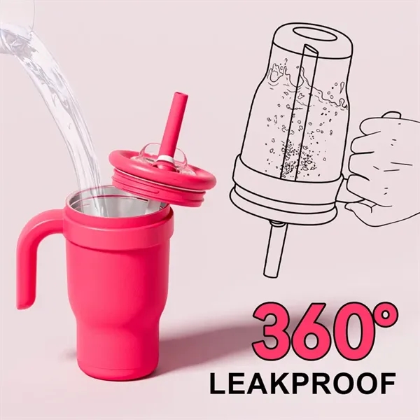 14oz Kids Stainless Steel Insulated Tumbler Mug with Straw - 14oz Kids Stainless Steel Insulated Tumbler Mug with Straw - Image 2 of 11