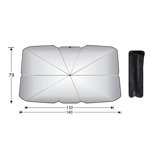 Foldable Windshield Sun Umbrella For Universal Car Use - Foldable Windshield Sun Umbrella For Universal Car Use - Image 1 of 5